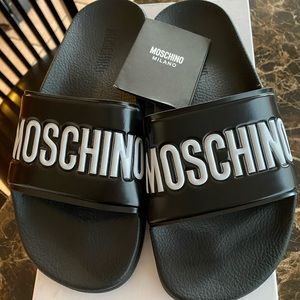 Moschino Logo Pool Sandal 38